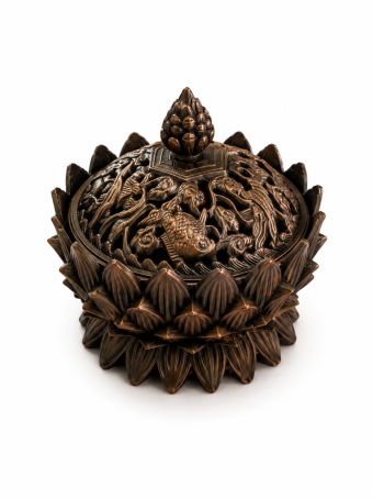 TURIBULO METAL 10CM BRONZE ENVELHECIDO
