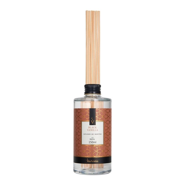  REFIL DIFUSOR DE VARETAS 250ML BLACK VANILLA VIA AROMA 