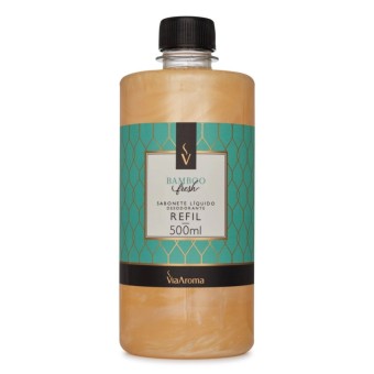 REFIL 500ML SABONETE LIQUIDO BAMBOO  VIA AROMA