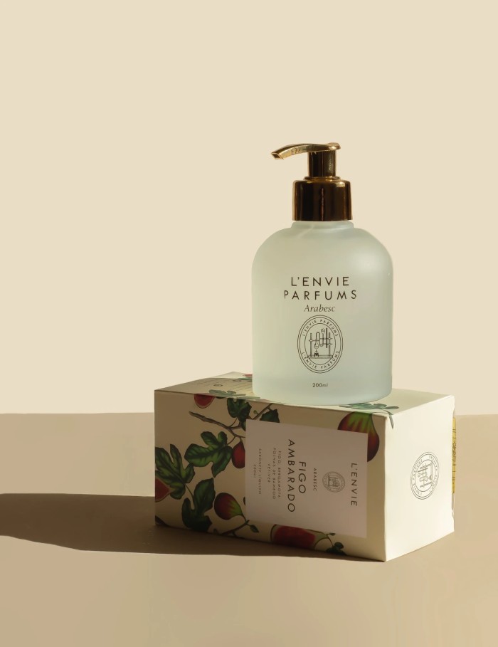 SABONETE LIQUIDO FIGO AMBARADO 200ML LENVIE