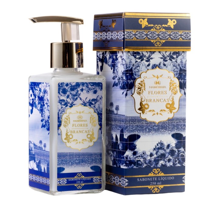 SABONETE LIQUIDO FLORES BRANCAS 250ML MADRESSENZA