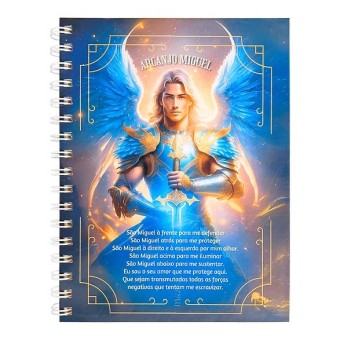CADERNO 16X22 ARCANJO MIGUEL CURA HERBAL