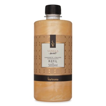 REFIL 500ML SABONETE LIQUIDO VANILLA  VIA AROMA