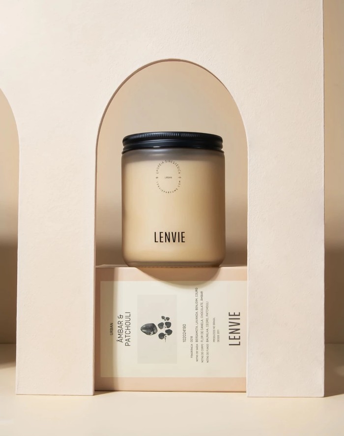 VELA PERF AMBAR e PATCHOULI 190G LENVIE