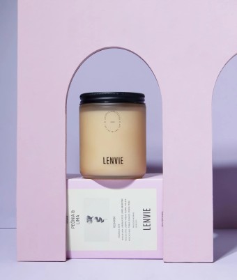VELA PERFUMADA PEONIA E LIMA LENVIE