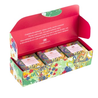 ESTOJO SABONETE FLORAL LEMON 3UN 115G CADA MADRESSENZA