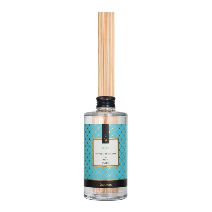  REFIL DIFUSOR DE VARETAS 250ML BABY VIA AROMA 