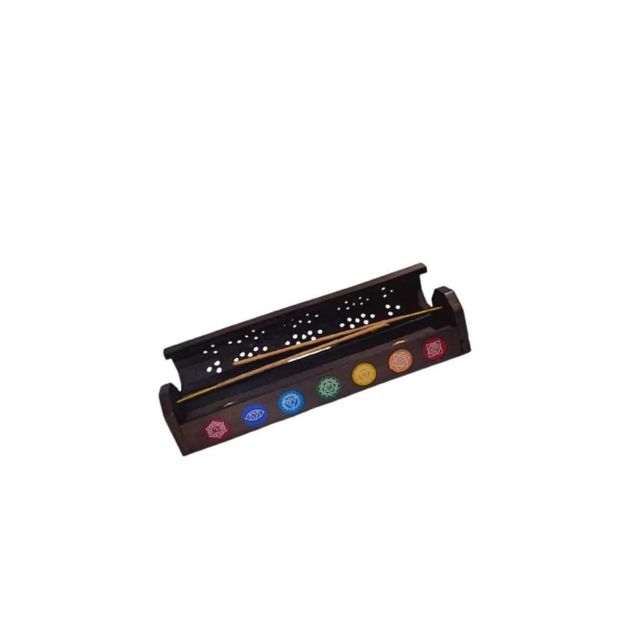 INCENSARIO BOX BAU 7 CHAKRAS PRETO