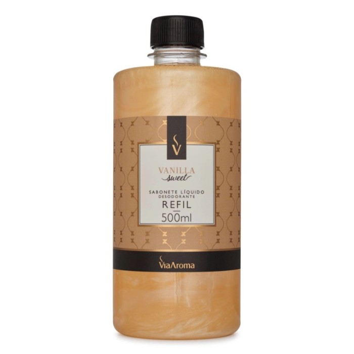 REFIL 500ML SABONETE LIQUIDO VANILLA  VIA AROMA