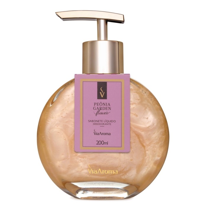 SABONETE LIQUIDO 200ML PEONIA GARDEN  VIA AROMA