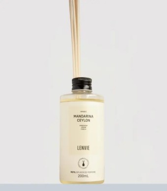 REFIL DIFUSOR DE VARETAS MANDARINA 200ML LENVIE