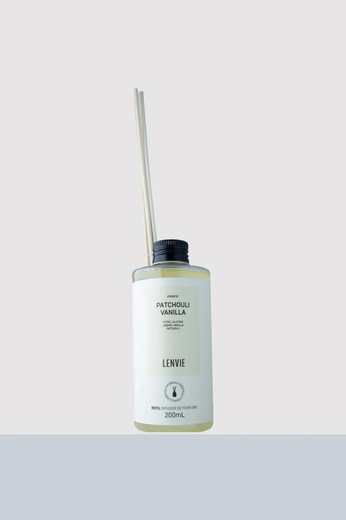REFIL DIFUSOR DE VARETAS PATCHOULI VANILLA 200ML LENVIE