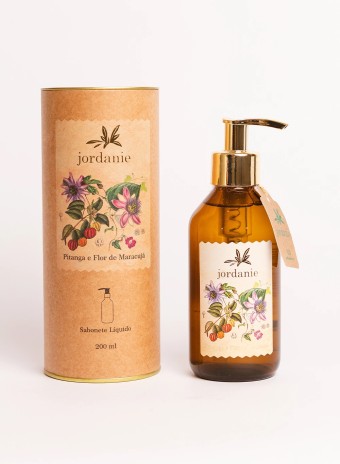 SABONETE LIQUIDO PITANGA E FLOR DE MARACUJA 200ML JORDANIE