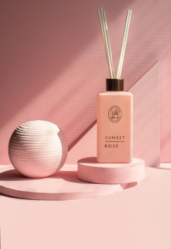 DIFUSOR DE VARETAS SUNSET ROSE 250ML LENVIE