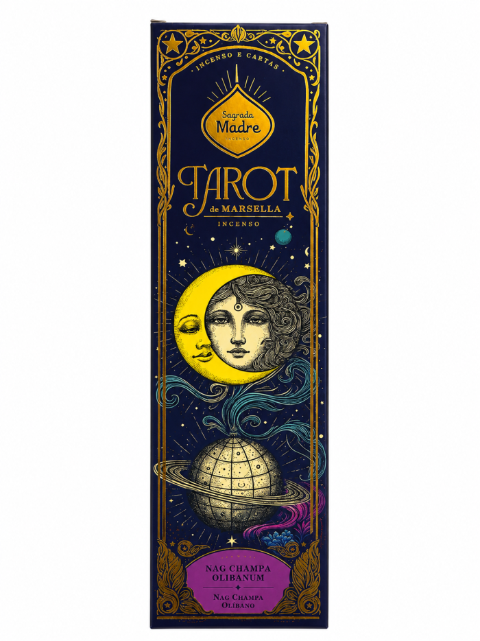 INCENSO SAGRADA MADRE LINHA TAROT MARSELLA CHAMPA - OLIBANO