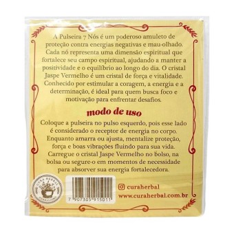 PULSEIRA 7 NÓS C/ JASPE CURA HERBAL