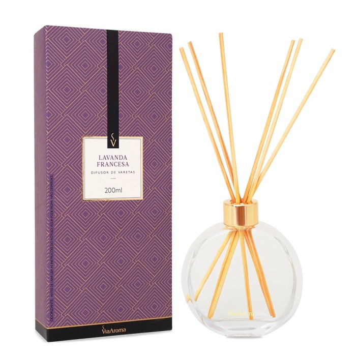 DIFUSOR DE VARETAS 200ML LAVANDA FRANCESA VIA AROMA