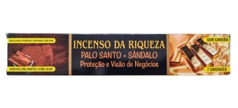 INCENSO DA RIQUEZA PALO SANTO E SANDALO