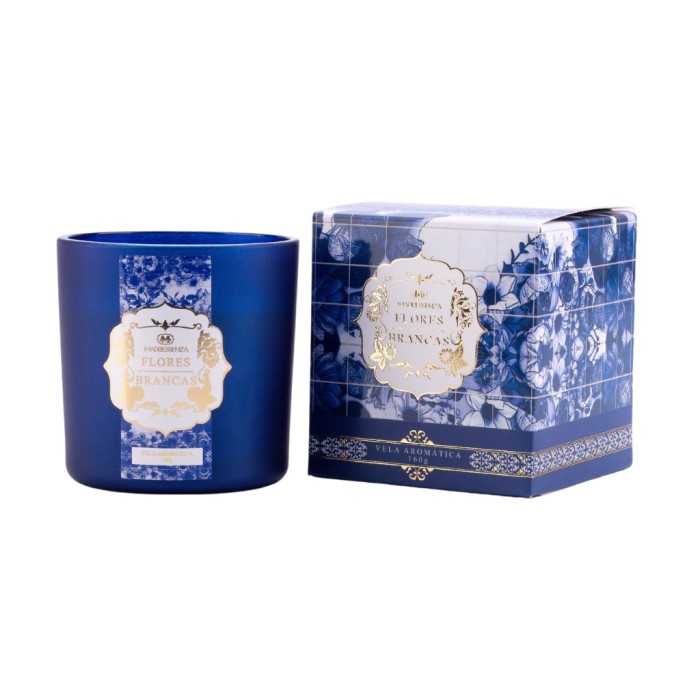VELA AROMATICA FLORES BRANCAS 160G MADRESSENZA